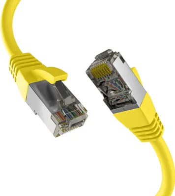 Produktbild von Efb Cat8.1 Gelb 0.25M Rj45 Patchkabel S/Ftp Pimf