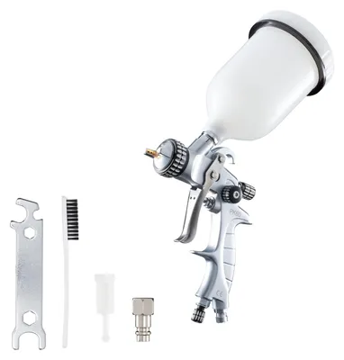 Produktbild von Benbow Lackierpistole PK60, Set 8-tlg., mit Koffer, 1,4+1,8mm Düse im set, Behälter 600ml, Druck 2 Bar