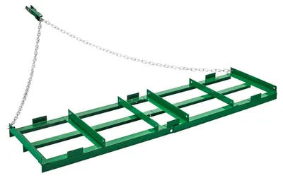 Obrázek produktu pro VEVOR vlečná brána, 1830x500x100 mm, luční vlečná brána s nastavitelnými lištami a řetězem 183 cm, sekačka na trávu, vlečné nářadí pro dvůr