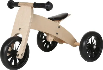 Produktbild von Bandits & Angels Smart Bike Laufrad aus Holz, 4-in-1, ab 1 Jahr – für Jungen und Mädchen – Holz-Laufrad – umwandelbar in Dreirad und Zweirad – verstellbarer Sattel
