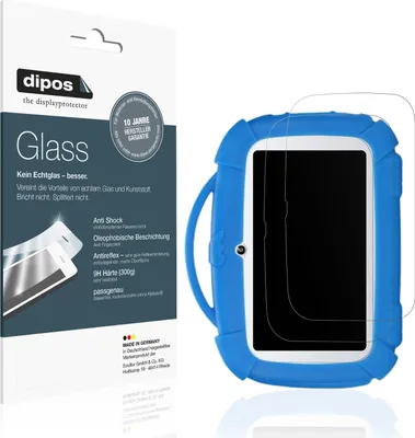 Produktbild von 2x Schutzfolie für Padgene 7 Zoll Kinder matt - Anti-Shock 9H Folie dipos Glass Kunststoffglas