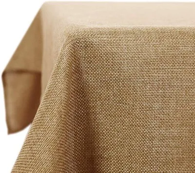 Produktbild von Wasserabweisendes Tafelkleed 200x150 cm Okerbraun Linnenlook