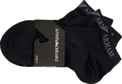 Immagine prodotto di Fantasmini uomo EMPORIO ARMANI 3 paia calze cortissime inside cotone articolo 300048 4R254 tripack, S/M -BRA P/M-MEX CH/M-EU 39/42-UK 5/8-USA 6,5/9,5, Cotone 72%,Poliammide 26%,Spandex 2%