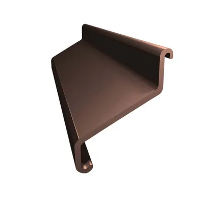 Immagine prodotto di Profilo di gronda in alluminio Renoplast K102 pavimento in Vetroceramica, frizione, marrone