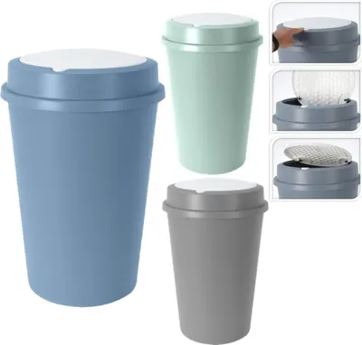 Produktbild von Excellent Houseware Mülleimer, Polypropylen, 40 x 58 cm, 47 l, blau