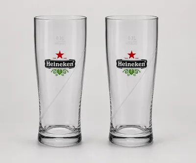 Produktbild von Heineken Biergläser 0,3L 2er Set Original Biergläser mit Eichung, KI-generiertes Bild