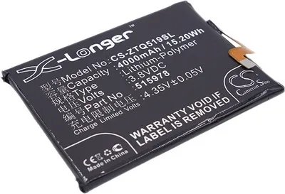 Produktbild von TECHTEK Akku Kompatibel mit [ZTE] Blade A452, Blade D2, Blade X3, E169, E169-515978, Q519, Q519C, Q519E, Q519T, Yuanhang 2, Yuanhang 2 TD-LTE Ersetzt