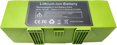 Ersatzakku 14,4 V 5200 mAh Li-Ion für Roomba i7/i8/E5/E6/J7