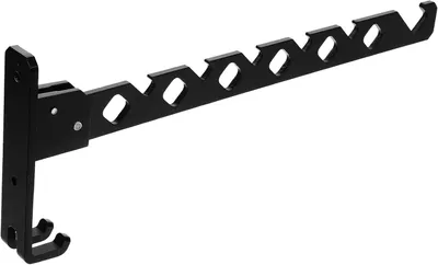 Produktbild von Zusammenklappbarer Wand-Wäscheständer aus Aluminiumlegierung in Schwarz für das Schlafzimmer und andere Orte, platzsparend