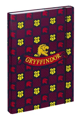 Produktbild von Heftbox für Schulranzen A4 - Sammelmappe für Kinder mit Gummiband und Innenklappen - Heftmappe, Sammelbox mit Gummizug für Jungen (Harry Potter Gryfindor)