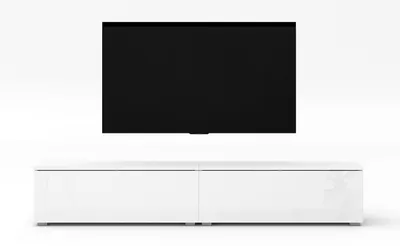 Produktbild von AX LIVING TV Board Loriano 2x100 stehend Lowboard weiß Matt/Hochglanz