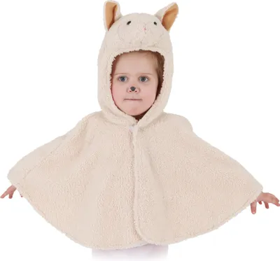 Produktbild von O5087-104 beige Kinder Mädchen Junge Schaf Schafcape Lamm Kostüm Gr.104