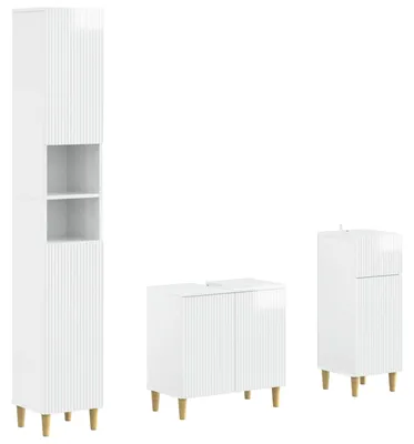 Immagine prodotto di Sistema di mobili da bagno a 3 pezzi, modello ARNHEM, realizzato in legno composito