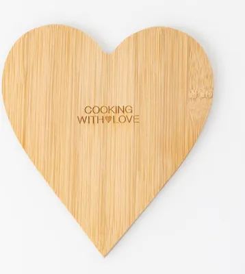 Produktbild von Räder Bambusherz Cooking with love 18x20x1,2cm