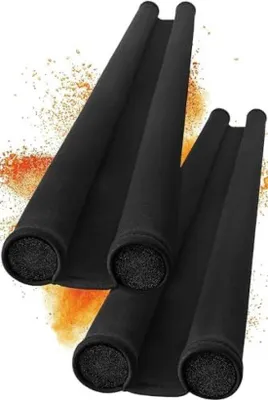 Produktbild von PolkaHome® Zugluftstopper Tür-Set mit 2x90 cm extra dichter Neopren-Zugluftrolle zum Energiesparen - Leise & schöne Zugluftdichtung