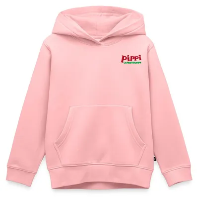 Produktbild von Spreadshirt Pippi Langstrumpf Logo Stick Kinder Premium Hoodie, 98/104 (2 Jahre), Rosa