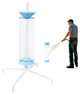 Produktbild von Poolfilter-Ständer zur Reinigung, Reinigungszubehör für Filterpatronen | Abnehmbarer Drehreinigungsaufbau für Poolfilter mit 8, 10 & 15 cm Filtern