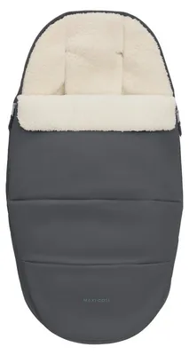 Produktbild von Maxi-Cosi kuschelig weicher 2-in-1 Fußsack, Graphite, geeignet für alle Maxi-Cosi Kinderwagen, auch als Sitzpolster verwendbar, 0 - 3,5 Jahre