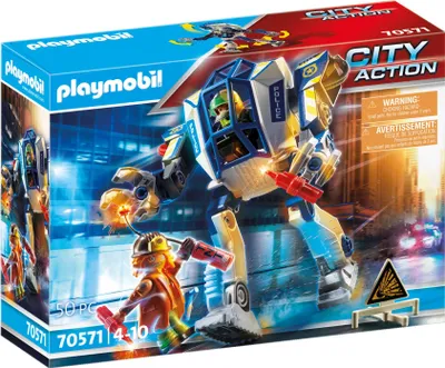 Immagine prodotto di PLAYMOBIL City Action 70571 Robot della polizia: operazione speciale