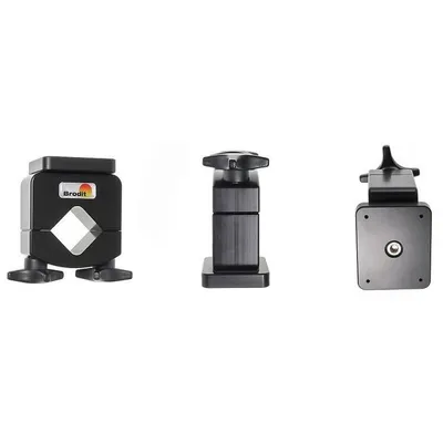 Obrázok produktu pre Brodit Pipe Mount with mounting plate, Aktívny držiak, Vnútorný, Čierna