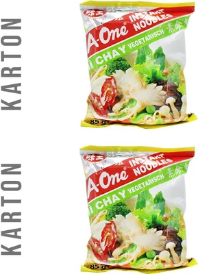 Produktbild von A-One Instantnudeln vegetarisch Geschmack 60erPack (60x85g) Mi Chay