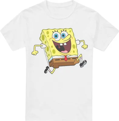 Produktbild von SpongeBob SquarePants - "Happy Running" T-Shirt für Herren TV6722 (3XL) (Weiß)