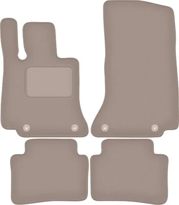 Immagine prodotto di Tappetini auto in velluto per Mercedes Classe C W206 berlina, estate (2021-) - set di tappetini LUX beige (4 pezzi)