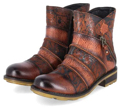 Zdjęcie produktu dla Buty damskie Maciejka, model botków, kolor brązowy, skóra, rozmiar: 38