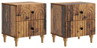 Zdjęcie produktu dla vidaXL Szafki nocne, 2 szt., drewno z odzysku, 43 x 34,5 x 48 cm, materiał drewnopochodny