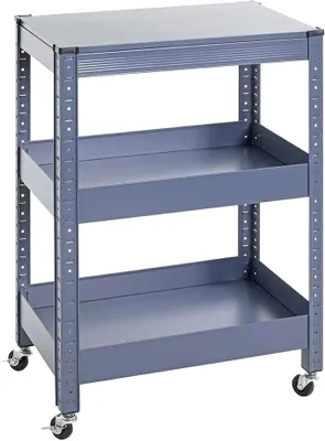 Produktbild von Servierwagen, blau, Metall - Maße: B 50 x H 75 x T 32 cm, Style: Modern