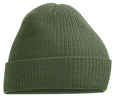 Image de Beechfield - Bonnet côtelé pour hommes/femmes Uni FK1595 (taille unique) (vert olive)