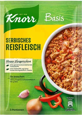 Produktbild von Knorr Basis für Serbisches Reisfleisch 40g