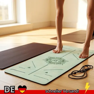Produktbild von Yogamatte Rutschfest Pilates Fitnessmatte Umweltfreundlich