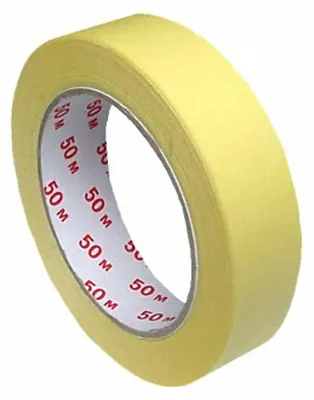 Produktbild von 9x Kreppband Kreppklebeband Abdeckband CLASSIC gelb 25mm x 50m