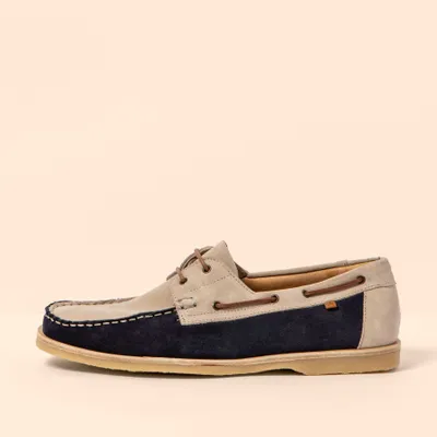 Produktbild von El Naturalista Mokassins Herren/Damen N5963 SILK SUEDE OCEAN-CREAM/ PLANTAE Mehrfarbig