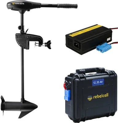 Produktbild von MINN KOTA Endura MAX 55 Elektro-Außenborder mit Akku und Ladegerät : 106cm mit Akku 35AH & 10A Ladegerät