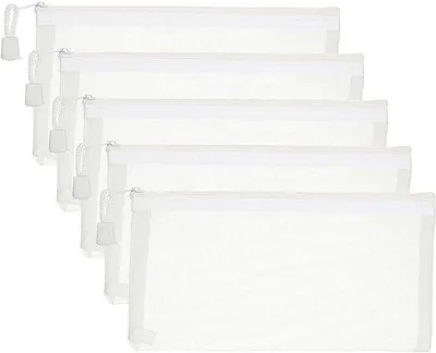 Obrázek produktu pro Sítkové sáčky - 5 kusů - 11,5 x 23 cm - Bílé