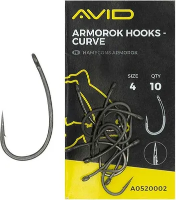 Image de Avid Carp Armorok Hooks Curve - Taille : 8
