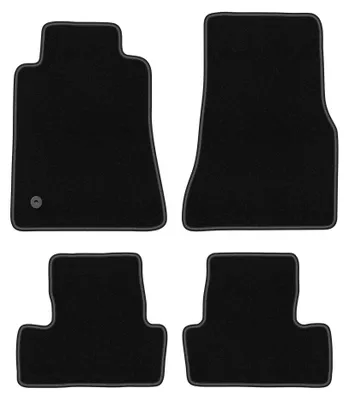 Productafbeelding van Velours automatten voor Ford Mustang MK5 2004-2014 (coupé) – 4-delig, zwart, op maat – Wielganizator BASIC
