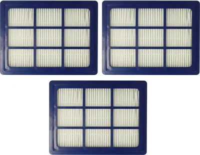 Produktbild von vhbw 3 Staubsaugerfilter Ersatz für Nilfisk 147 0432 500 für Staubsauger - HEPA-Filter Blau Weiß