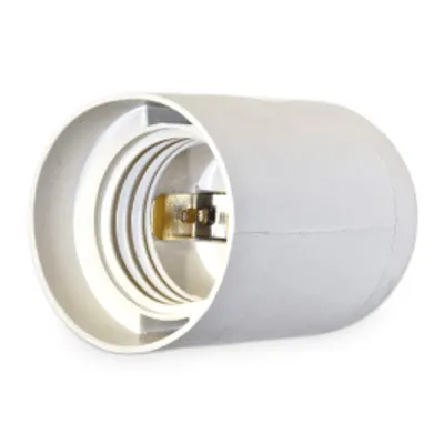 Immagine prodotto di presa in plastica, liscia, E27/80, 250 V, 4 A, bianco