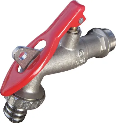 Obrázok produktu pre 1/2" BSP kohútik pre záhradnú garáž s visiacim zámkom, kohútik s visiacim zámkom