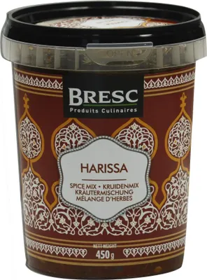 Zdjęcie produktu dla Bresc Harissa Spice Mix 450g wegańska pasta przyprawowa pikantna mieszanka ziołowa ostra