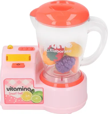 Immagine prodotto di Frullatore giocattolo, accessorio da cucina, dispositivo per giochi di ruolo, frullatore interattivo educativo per bambini e bambine, rosa