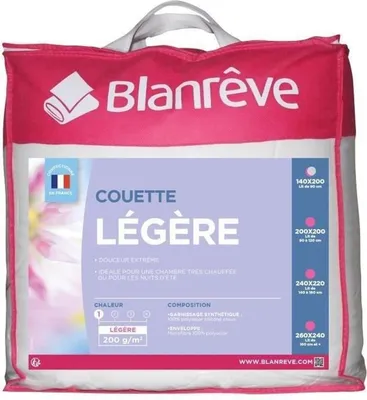 Produktbild von Leichte Mikrofaser-Bettdecke 140 x 200 cm – Weiß