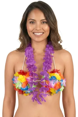 Produktbild von Hawaii-Kette Blütenkette lila - Einheitsgröße