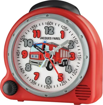 Produktbild von JACQUES FAREL Kinderwecker Wecker Analog Quarz Feuerwehr Jungen AVC 02FIRE