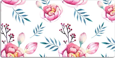 Produktbild von Schreibtischmatte Tischunterlage 90x45 cm Mauspad - Blumen