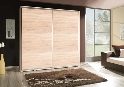 Obrázok produktu pre Široká šatníková skriňa 205 cm DANUBE 25 - dub sonoma