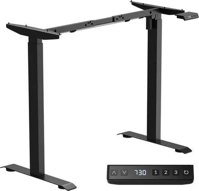 Productafbeelding van Avalo, verstelbaar bureauframe, elektrisch - Zit-sta bureau, elektrisch - Elektrisch bureauframe - Geschikt voor tafelbladen van 60-80 x 100-160 cm
